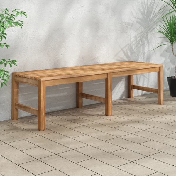 Teak table best sale with benches